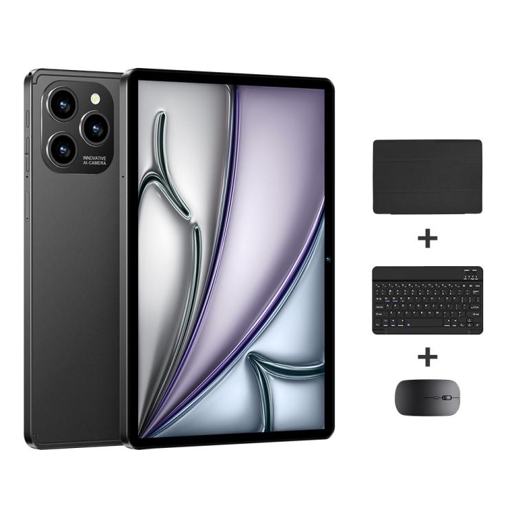 Tablette PC Pad 8 Pro 10,1 pouces 4G LTE (pack combo), 4 Go + 32 Go, Android 10, processeur octa-core MT6755, avec clavier, souris et étui en cuir, prise britannique., UK Plug