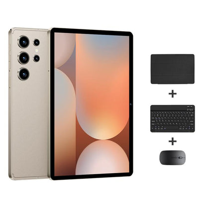 Tablette PC Pad 9 Pro 10,1 pouces 4G LTE (pack combo), 4 Go + 32 Go, Android 10, processeur octa-core MT6755, avec clavier, souris et étui en cuir, prise britannique., UK Plug
