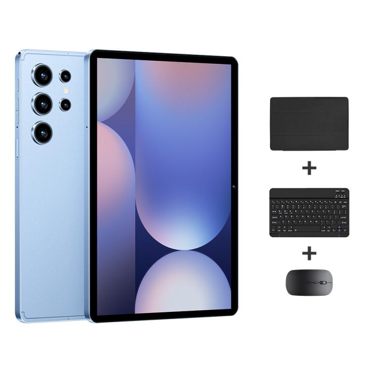Tablette PC Pad 9 Pro 10,1 pouces 4G LTE (pack combo), 4 Go + 32 Go, Android 10, processeur octa-core MT6755, avec clavier, souris et étui en cuir, prise britannique., UK Plug