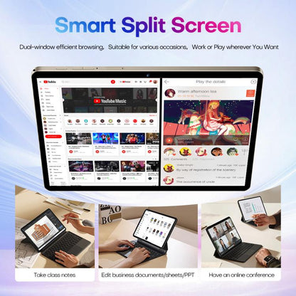 Tablette PC Pad 9 Pro 10,1 pouces 4G LTE (pack combo), 4 Go + 32 Go, Android 10, processeur octa-core MT6755, avec clavier, souris et étui en cuir, prise britannique., UK Plug