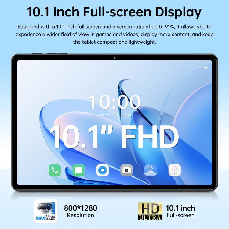Pro 13 10.1 inch 4G LTE Tablet PC, 4GB+32GB, Android 10 MTK6755 Octa Core, EU Plug, EU Plug