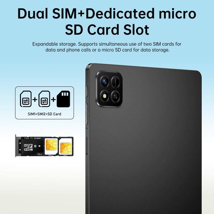 Pad 7 Pro 10.1 inch 4G LTE Tablet PC, 4GB+32GB, Android 10 MTK6755 Octa Core, EU Plug, EU Plug