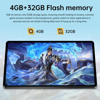 Pad 7 Pro 10.1 inch 4G LTE Tablet PC, 4GB+32GB, Android 10 MTK6755 Octa Core, EU Plug, EU Plug