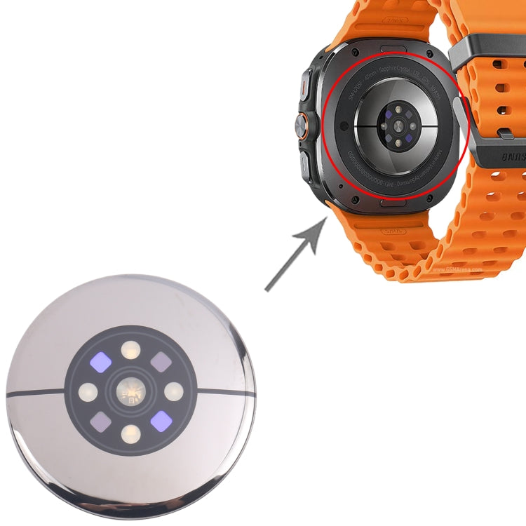 Coque arrière en verre d'origine avec fréquence cardiaque pour Samsung Galaxy Watch Ultra SM-L705