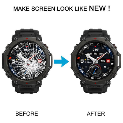 Écran LCD d'origine avec numériseur et ensemble complet pour Amazfit T-Rex 3, For Amazfit T-Rex 3(Original,black)