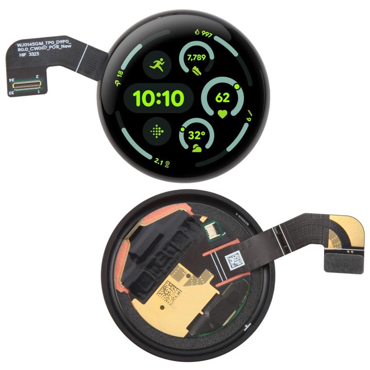 Écran LCD d'origine avec numériseur et ensemble complet pour Google Pixel Watch 3 45 mm, For Google Pixel Watch 3 45mm(Original)