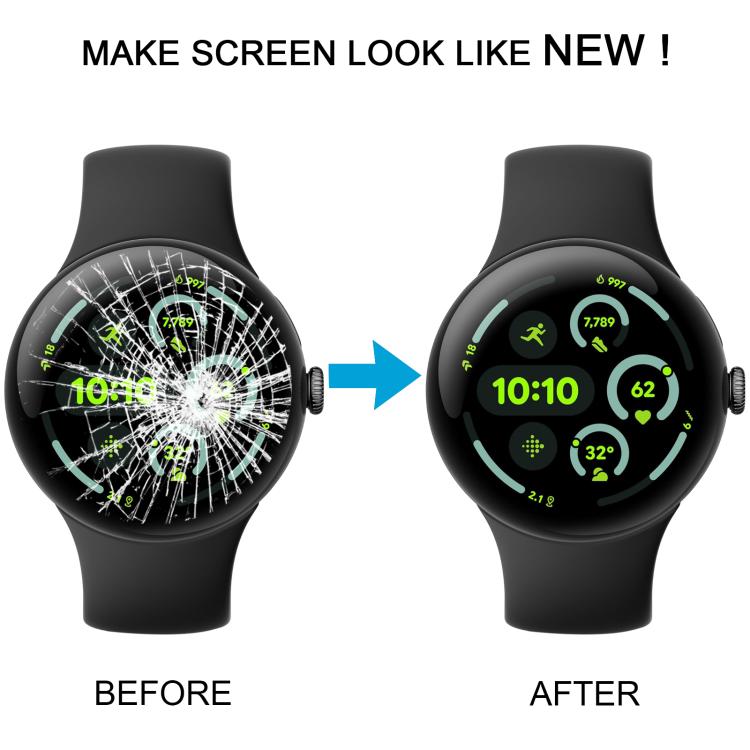 Écran LCD d'origine avec numériseur et ensemble complet pour Google Pixel Watch 3 45 mm, For Google Pixel Watch 3 45mm(Original)