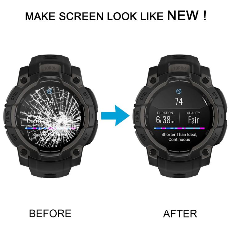 Écran LCD AMOLED 50 mm d'origine avec numériseur et ensemble complet pour Garmin Instinct 3, For Garmin Instinct 3 AMOLED 50mm (Original)