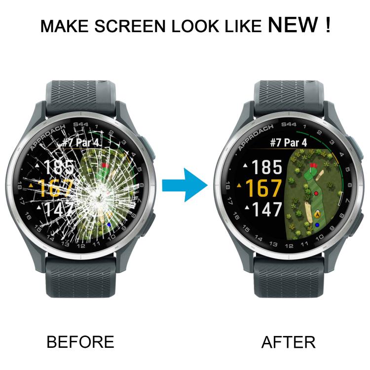 Écran LCD d'origine avec numériseur et ensemble complet pour Garmin Approach S44, For Garmin Approach S44(Original)